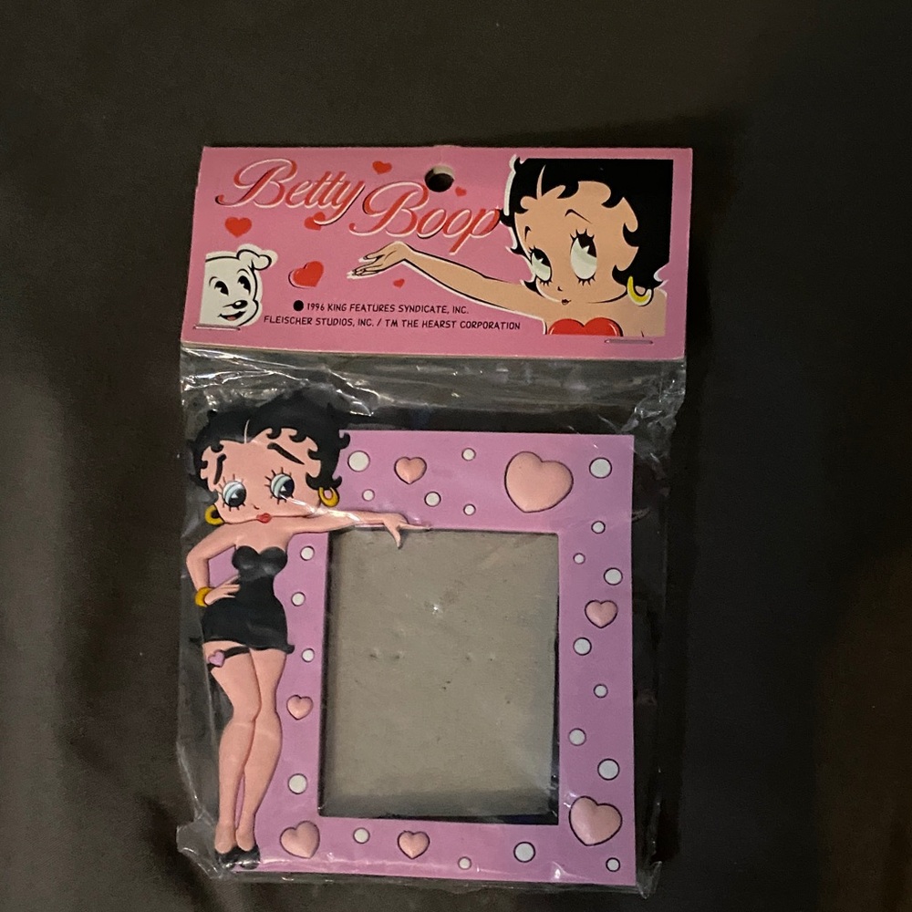 Betty Boop Pink Heart Picture Frame
